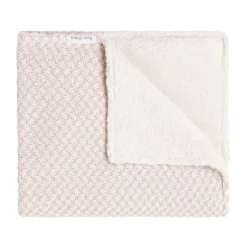 Baby's Only Happiness Ledikantdeken - Oud Roze / Ecru