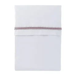 Baby's Only Wieglaken Wit / Oud Roze 80 x 100 cm