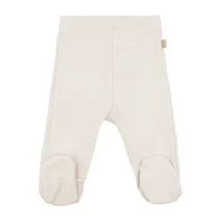 Bamboom Broekje met voetjes - 1 Mnd - Warm White