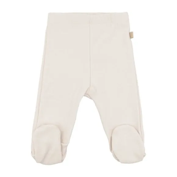 Bamboom Broekje met voetjes - 1 Mnd - Warm White