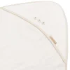 Bamboom Duo Bees Badcape + Washand – 75x75 cm – Off White