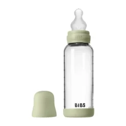BIBS Fles - Medium Flow - 240 ml - Silicone/Glas - Sage