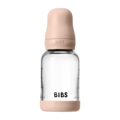BIBS Fles - Slow Flow - 120 ml - Glas/Latex - Blush