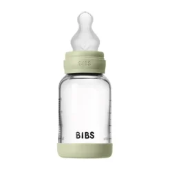 BIBS Fles - Slow Flow - 120 ml - Silicone/Glas - Sage