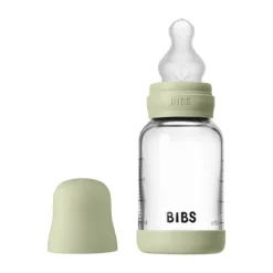 BIBS Fles - Slow Flow - 120 ml - Silicone/Glas - Sage