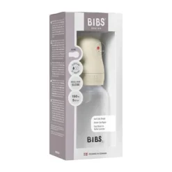 Bibs Fles - Slow Flow - 150 ml - Silicone - Baby Blue
