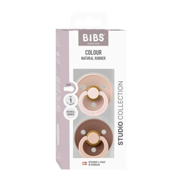 BiBs Studio Fusion Fopspeen - Rond - 2 Stuks - 6-18 Mnd - Sage/Hunter Green