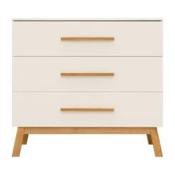 Bopita Kaleo Babykamer - Dune / Rose Wood | Bed 60 x 120 cm + Commode