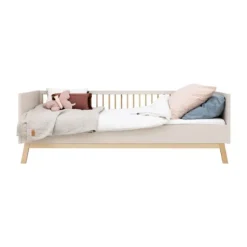 Bopita Lines Bedbank 90 × 200 cm – Dune / Naturel