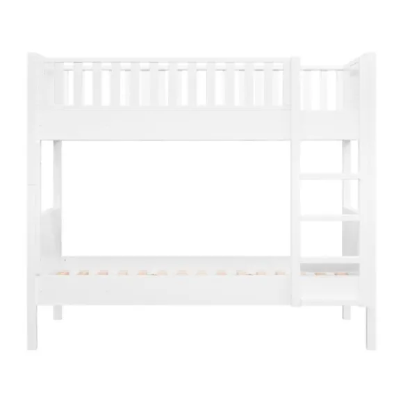 Bopita Stapelbed 90×200 met Rechte Trap Nordic - Wit