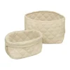 Cam Cam Quilted Opbergmandjes - Praline - 2 Stuks