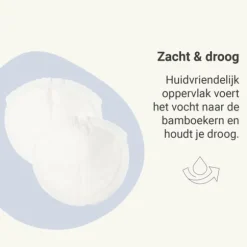 Carriwell Disposable Zoogcompressen - 50 Stuks - Bamboe