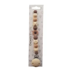 Chewies & More Speenclip - Daisy - Wood Brown