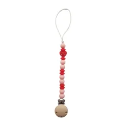Chewies & More Speenkoord - Chewie Clip Sweet Heart - Pink & Red