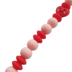 Chewies & More Speenkoord - Chewie Clip Sweet Heart - Pink & Red