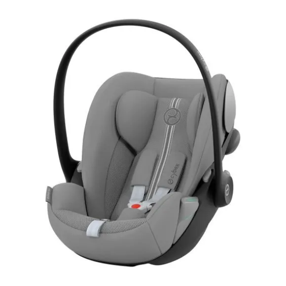 Cybex Gazelle S Kinderwagen - Silver - Stone Grey | Cybex Cloud G I-Size Plus Autostoeltje - Stone Grey | Cybex Base G | Autostoel adapters