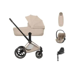 Cybex Priam 5 Style Kinderwagen Bundel - Rosegold/Cozy Beige