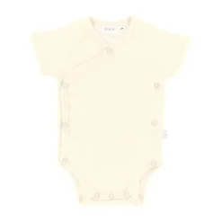 DAY Overslagromper Korte Mouw Rib - Mt. 50/56 - Cream