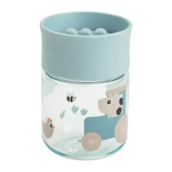 Done By Deer 360° Oefenbeker - Tiny Farm – Blue