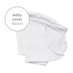 Doomoo Softy Voedingskussenhoes - Silver Dots