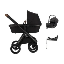 Dubatti One E6 Kinderwagen Dark Brown / Pitch Black | Dubatti by Römer Autostoeltje Babysafe Pro | Vario Base 5Z