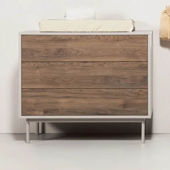 Europe Baby Japandi Babykamer | Bed 70 x 140 cm + Commode