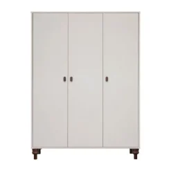 Europe Baby Olivia II Kledingkast 3-Deurs - Oatmeal / Walnoot - Bold