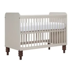 Europe Baby Olivia II Ledikant 60 x 120 cm - Oatmeal / Walnoot - Bold
