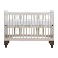 Europe Baby Olivia II Oatmeal / Walnoot - Bold | Ledikant 60 x 120 + Commode