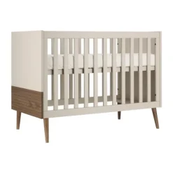 Europe Baby Sev Babykamer Cashmere/Walnoot | Ledikant 60x120 cm + Commode + Kast 2-Deurs