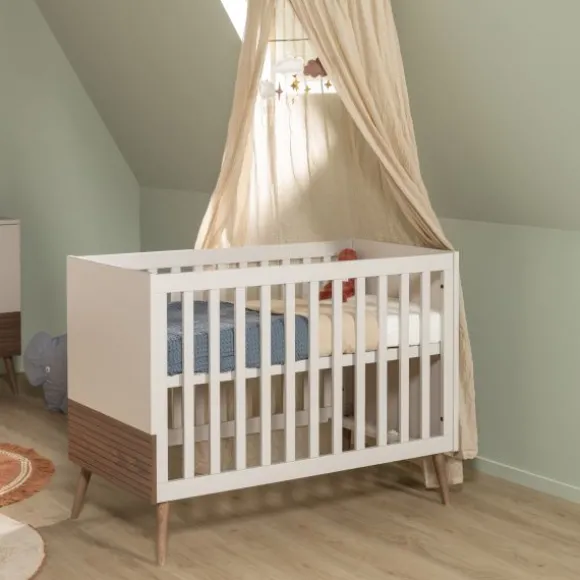Europe Baby Sev Ledikant 70 x 140 - Cashmere/Walnoot
