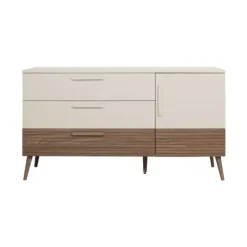 Europe Baby Sev XL Commode - Cashmere/Walnoot