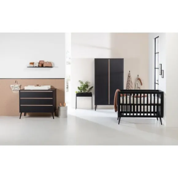 Europe Baby Sterre Commode Zwart / Oak