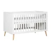 Europe Baby Sterre Ledikant - 60 x 120 cm - Wit / Naturel