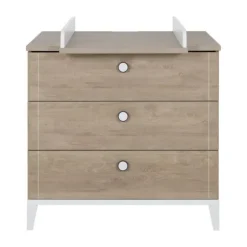 Galipette Marcel Commode 3 Laden - Licht Eikenhout - Wit