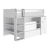 Gautier Dimix Ultracompacte Hoogslaper - 90 x 200 cm - Wit/Grijs