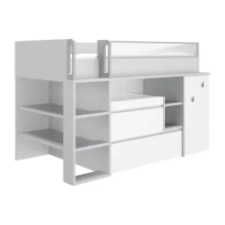 Gautier Dimix Ultracompacte Hoogslaper - 90 x 200 cm - Wit/Grijs