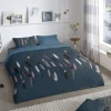 Good Morning Feathers Dekbedovertrek - 200 x 220 cm - Blue