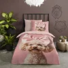 Good Morning Kinderdekbedovertrek - Roxy - 140x200/220 cm - Pink