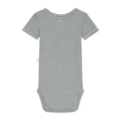 Gray Label Romper - Blue Grey/Cream - 0-3 Mnd