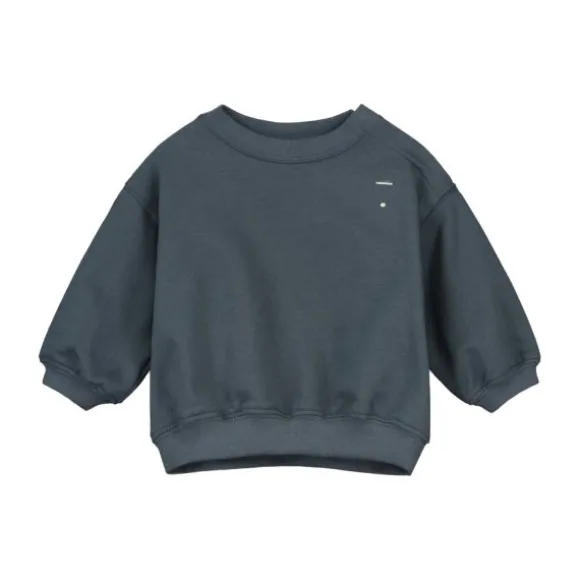 Gray Label Sweater - Dropped Shoulder - 0-3 Mnd - Blue Grey