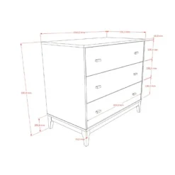 JAXX Ilyas Commode - Walnoot