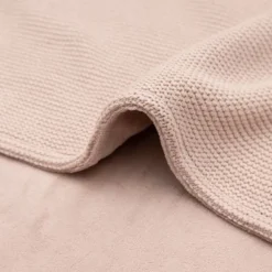 Jollein Basic Knit Ledikantdeken - Fleece - Wild Rose