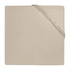 Jollein Hoeslaken Boxmatras - 75 x 95 cm - Jersey - Nougat