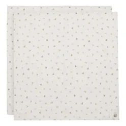 Jollein Hydrofiele Doek - Animal Friends - Large - 115x115 cm - 2 Stuks