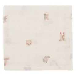 Jollein Hydrofiel Monddoekje - Animal Friends - 31x31 cm - 3 Stuks