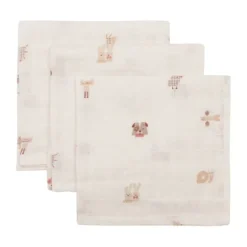 Jollein Hydrofiel Monddoekje - Animal Friends - 31x31 cm - 3 Stuks