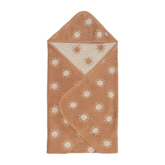 Jollein Jacquard Badcape - Badstof - 75x75 cm - Sun