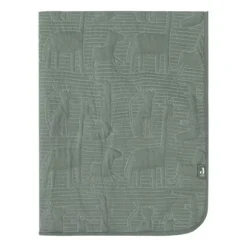 Jollein Jungle Jambo Wiegdeken - 75 x 100 cm - Ash Green / Laurel