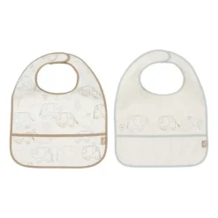 Jollein Slab Waterproof - Elephant Tales - 2 Stuks